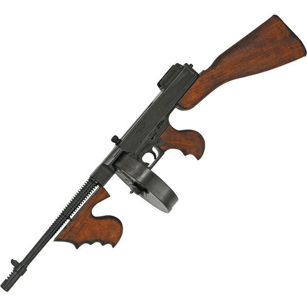 Non-Firing Inert Thompson 1928 Submachine Gun Replica Reproduction Front Pistol Grip 34"  11.8  Pound - Decorations