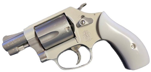 S&W J Frame Round Butt Acrylic Faux White Pearl Grips