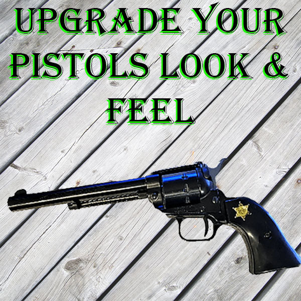 *Heritage Arms Rough Rider 6 & 9 Shot Grips (.22 &.22 Mag) UV / HD Printed Sherriff Badge Image on ABS Grips