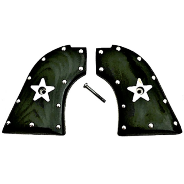 **Heritage Arms Rough Rider 6 & 9 Shot Grips (.22 &.22 Mag) Wood with Silver Studs & Stars