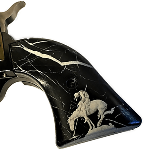 *Heritage Arms Rough Rider 6 & 9 Shot Grips (.22 &.22 Mag) UV / HD Printed End of the Trail Image on ABS Grips