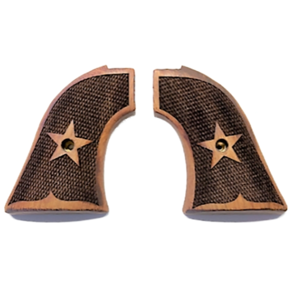 **Heritage Arms Rough Rider 6 & 9 Shot Grips (.22 &.22 Mag) Gentlemen Walnut checkered  grips with Carved Star - Limited Supply