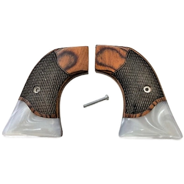 Ruger - Wrangler Model - Checkered Rosewood with Pearl Accent Grips