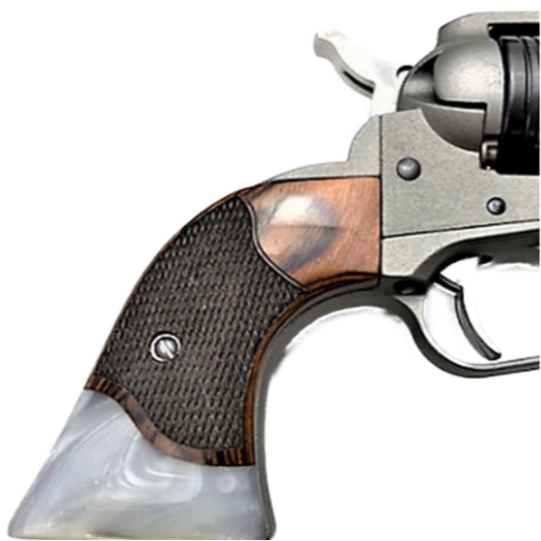 Ruger - Wrangler Model - Checkered Rosewood with Pearl Accent Grips