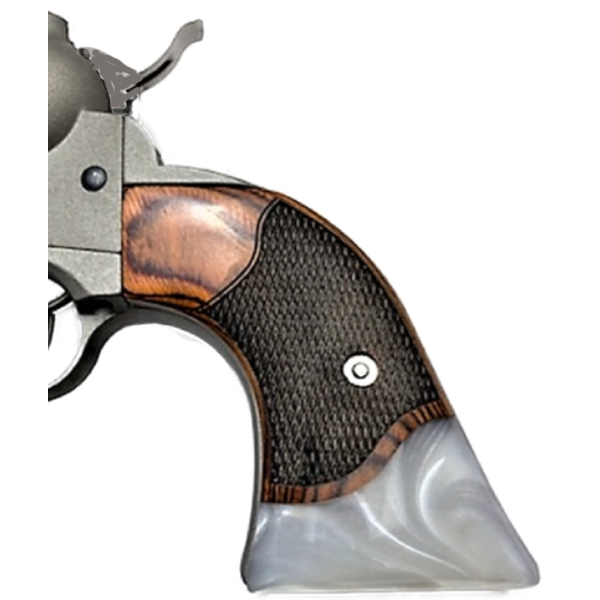 Ruger - Wrangler Model - Checkered Rosewood with Pearl Accent Grips