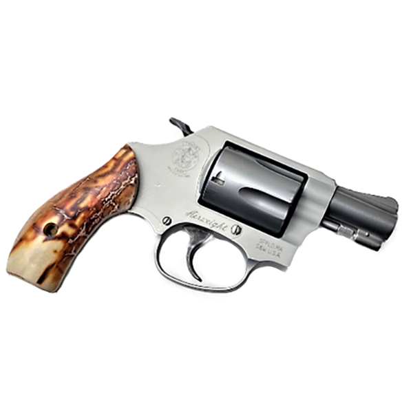 S&W J Frame Round Butt UV/HD Printed Image of Mammoth Tusk Grips