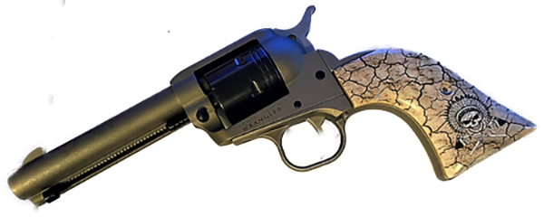 Ruger - Wrangler Model - Flag - UV/HD Printed Warrior Chief Skull Image on solid ABS Grips