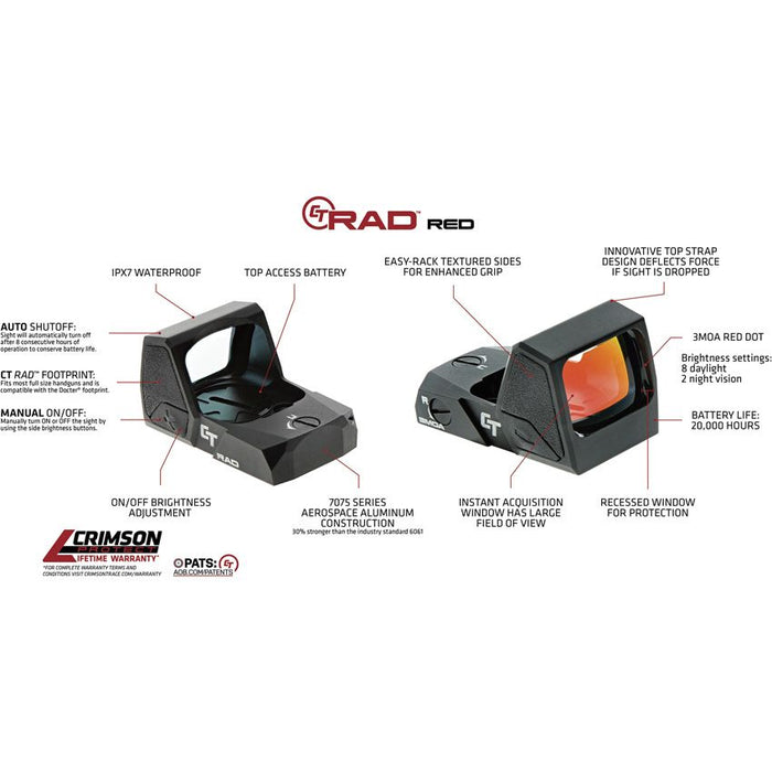 CT-RAD Sight Red- CMT101780   - Crimson Trace