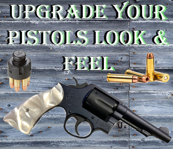 S&W K Frame Square Butt Acrylic Faux Mother of Pearl Grips