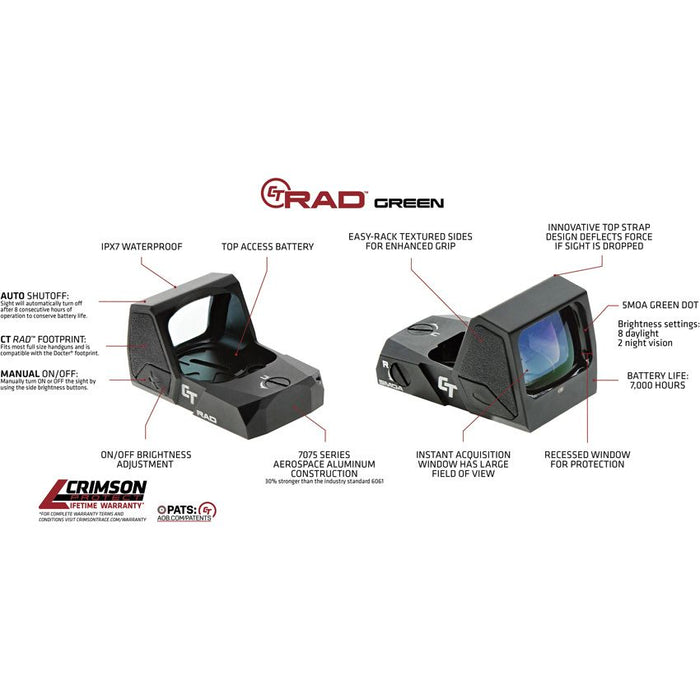 CT-RAD Sight Green- CMT101890  - Crimson Trace