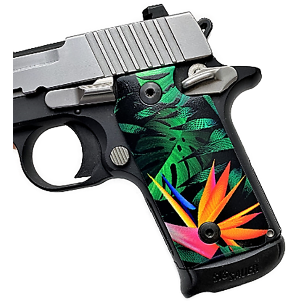 Sig Sauer P928 HD/UV Printed Bird of Paradise Grips