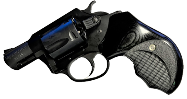 Charter Arms Universal Fit - Checkered Rosewood Black Commander Pattern Checkering Wrap Around
