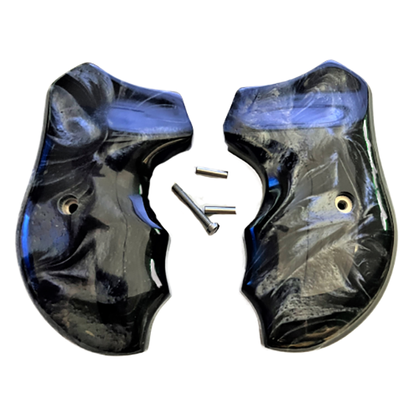 Charter Arms Universal Fit - Faux Black Pearl Acrylic Grips Wrap Around