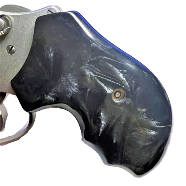 Charter Arms Universal Fit - Faux Black Pearl Acrylic Grips Wrap Around