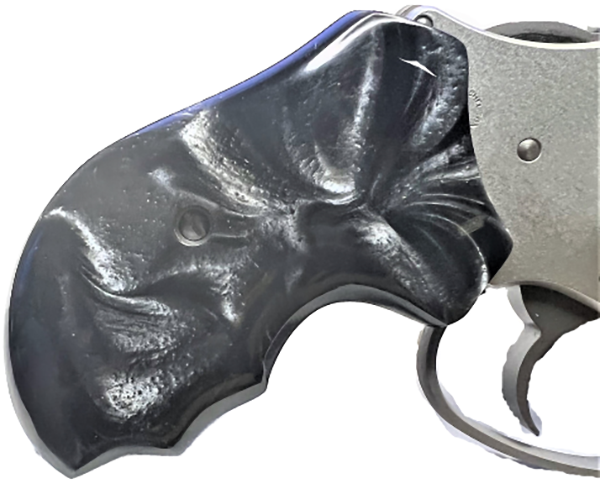 Charter Arms Universal Fit - Faux Black Pearl Acrylic Grips Wrap Around