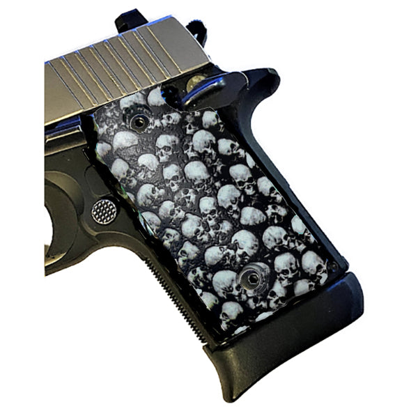 Sig Sauer P238 HD/UV Printed Armageddon Skulls Grips