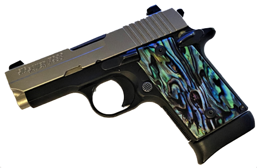 Sig Sauer P928 HD/UV Printed Abalone Grips