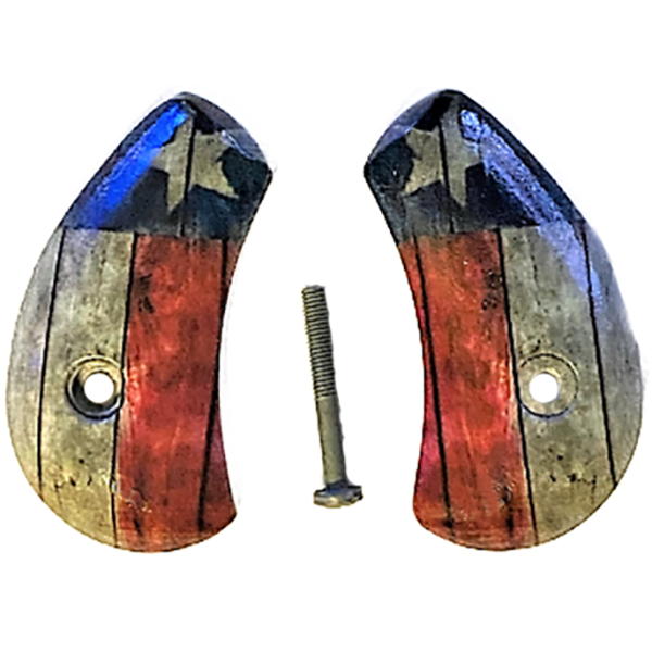 North American Arms Magnum Gun Grip with HD/UV printed picture of Rustic Texas Flag