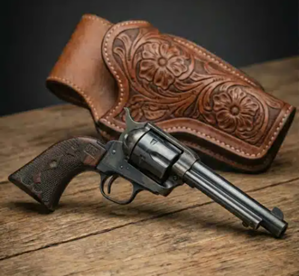 **Heritage Arms Rough Rider 6 & 9 Shot Grips (.22 &.22 Mag) Gentlemen Rosewood Checkered & Engraved with Embossed U.S.