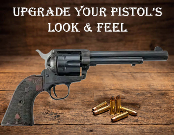 **Heritage Arms Rough Rider 6 & 9 Shot Grips (.22 &.22 Mag) Gentlemen Rosewood Checkered & Engraved with Embossed U.S.