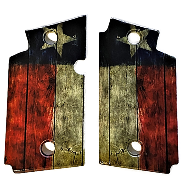 Sig Sauer P938 HD/UV Printed Texas Rustic Flag Grips