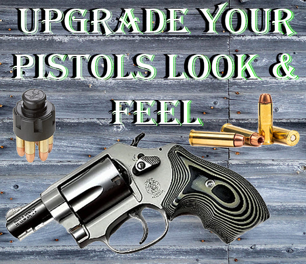 *S&W J Frame Round Butt Half Wrap Around G10 Black/Grey Grips