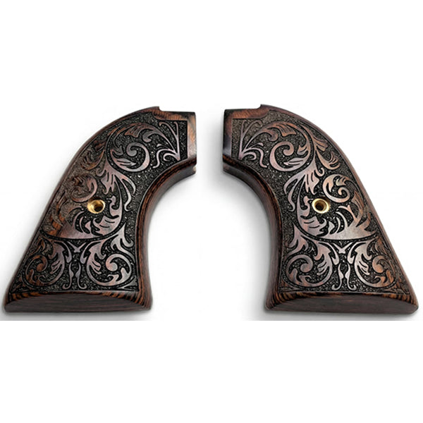 ***Heritage Arms Rough Rider 6 & 9 Shot Grips Carved Rosewood "Maverick" grips