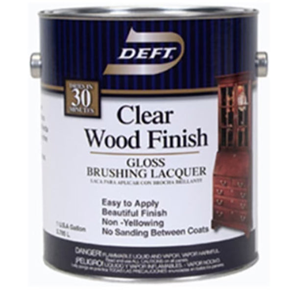Deft Clear Wood Brush-on Lacquer - Gallon - Gloss