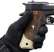 **1911 Full Size Checkered & Engraved Rosewood Grips w/ Acrylic Ivory Accent Screaming Eagle Medallion - WoodWorld of Texas