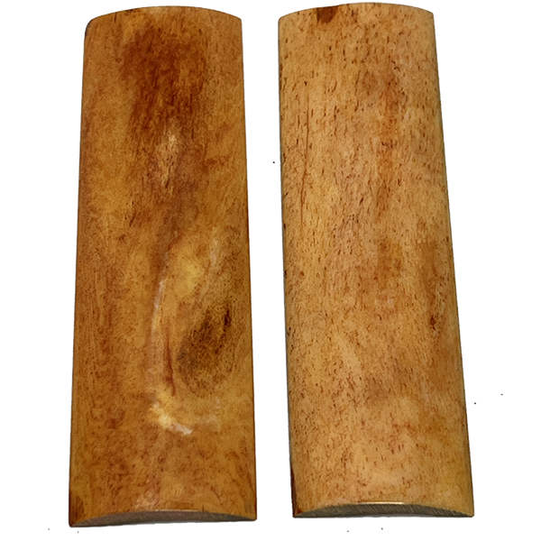Genuine Bone -  Dyed Amber  -  .25"x1.5"x5"