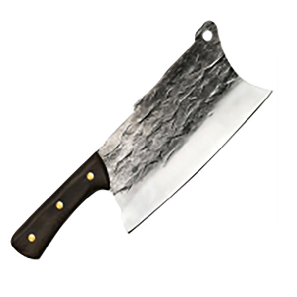 Stockman Bastrop Special Cleaver (Heavy Duty) Custom Patterned 5cr15mov Stainless Steel with Wenge Handle - 8"
