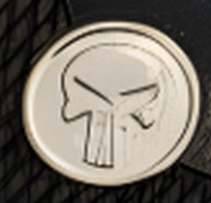 Python Grips, Colt Python 2020 Grips, Colt 2021 Anaconda Checkered Grips Black Rosewood with Pearl and Punisher Silver Medallion - WoodWorld of Texas