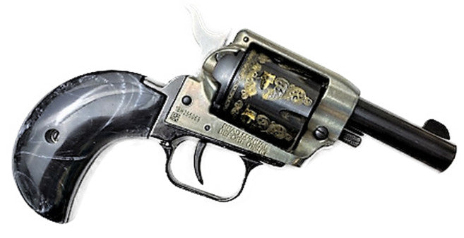 *Heritage Arms Rough Rider * 6 & 9 Shot Grips (.22 &.22 Mag) - Birdshead - "Black Pearl"  (Faux Black Pearl) Fits Birdshead Model Only