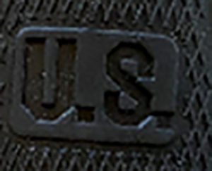 1911 Full Size Gun Grips - Competition Rubber - US Embossed - Black - WoodWorld of Texas