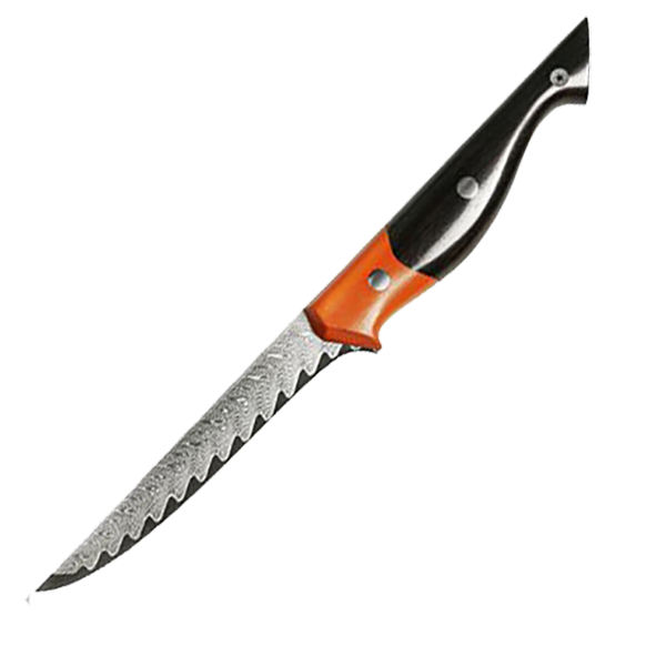 Koi Boning Knife VG10 Wave pattern Damascus