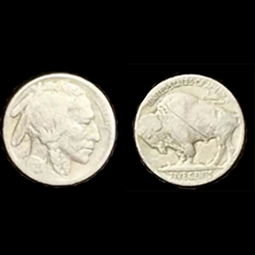 1911 Full Size Double Diamond Checkered Rosewood Grips w/ Buffalo Nickel (Real) - WoodWorld of Texas