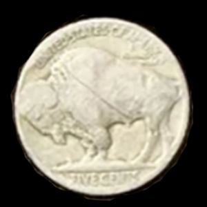 **Heritage Arms Rough Rider 6 & 9 Shot Grips (.22 &.22 Mag) Rosewood Checkered with Buffalo Nickel - Real