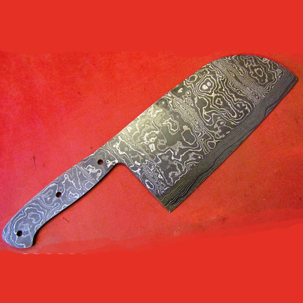 Cleaver / Carving Damascus Blank -  Made In USA