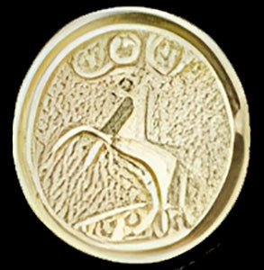 1911 Full Size Acrylic Faux Ivory Grips w/ Colt Rampant Horse Gold Medallion - WoodWorld of Texas