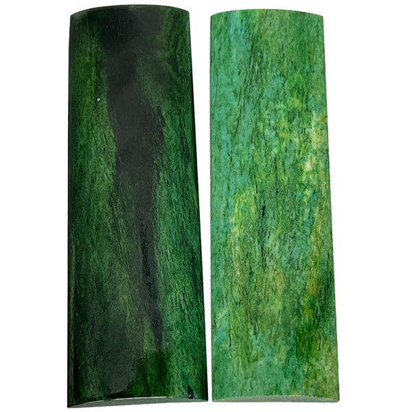 Genuine Bone -  Dyed Dark Green  -  .25"x1.5"x5"