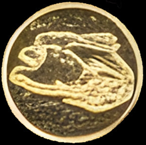 1911 Full Size Acrylic Faux Ivory Grips w/ Eagle Gold Medallion - WoodWorld of Texas