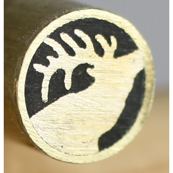 8mm Mosaic Pin 4" long - Elk Brass - Brass tube and Black Epoxy