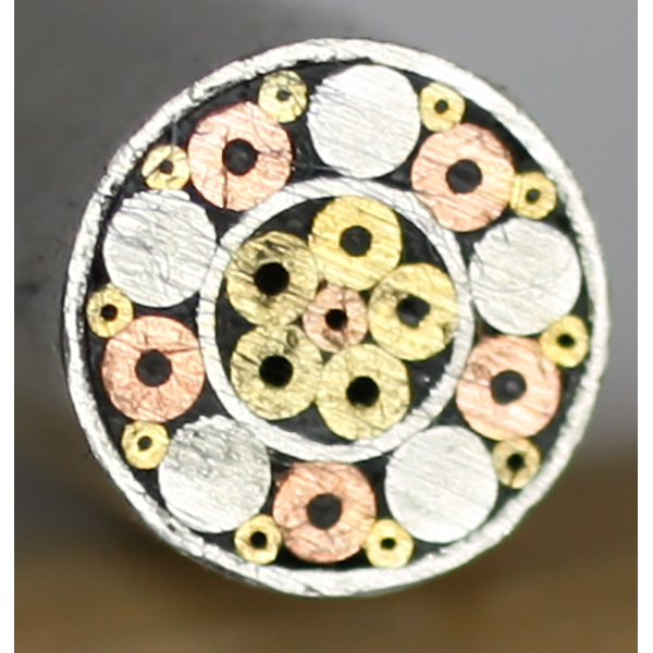 6mm Mosaic Pin 1 3/16" long - Silver tube Pin #3