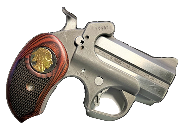 *Bond Arms Derringer XL Grips BLACK RUTHENIUM / 24K GOLD Original Indian / Head Buffalo Nickel- XL