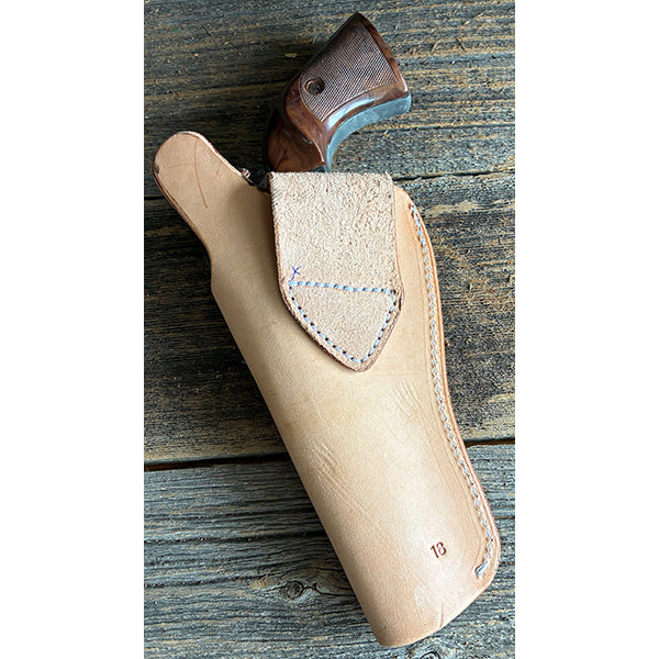 Heritage Arms Rough Rider .22 & .22 Mag Revolver Saddle Leather Holster Hunter Light Brown - Made in Texas