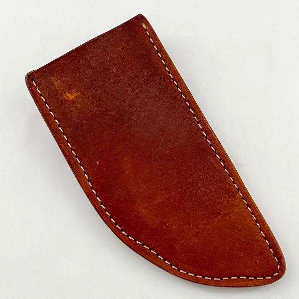 Custom Leather Knife Sheath - Fits BBQ Cutlass - SHWW11821 - 2 7/8" opening and a 6 7/8" length with Belt Loop.