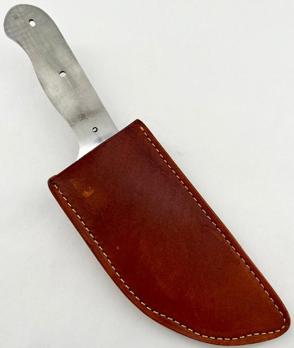 Custom Leather Knife Sheath - Fits BBQ Cutlass - SHWW11821 - 2 7/8" opening and a 6 7/8" length with Belt Loop.