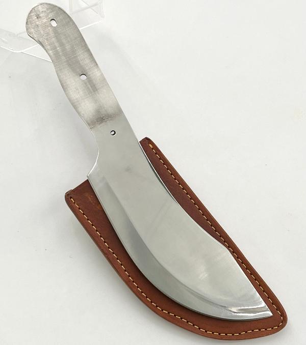 Custom Leather Knife Sheath - Fits BBQ Cutlass - SHWW11821 - 2 7/8" opening and a 6 7/8" length with Belt Loop.