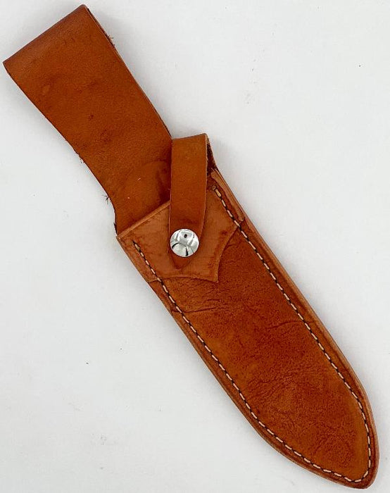 Custom Leather Knife Sheath - Lorins Dagger - SHWW130 - 1 3/16" opening and a 5 7/8" length without Belt loop.