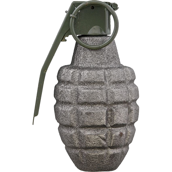 Inert Pineapple Grenade Reproduction 4.75"T  1 LB - Decoration